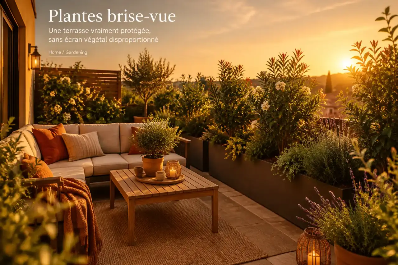 Plantes brise-vue : une terrasse vraiment protégée, sans écran végétal disproportionné