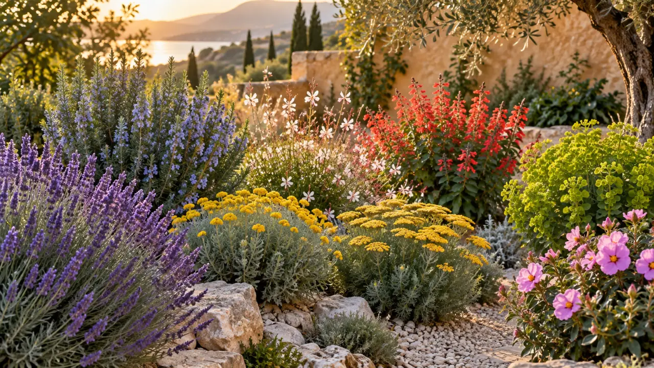 8 plantes méditerranéennes vivaces pour le soleil, le sec et une floraison étalée