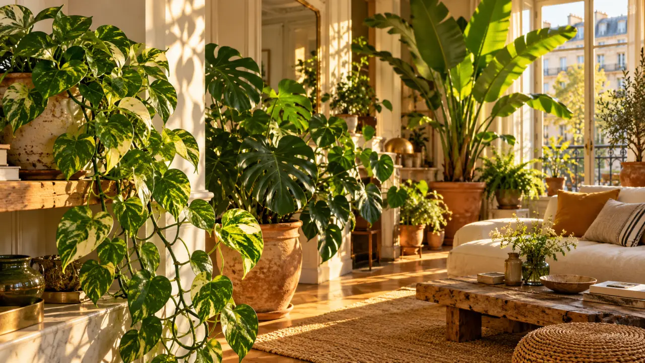 Feuilles des plantes d’intérieur : du pothos marbré au bananier géant, choisir sans se tromper