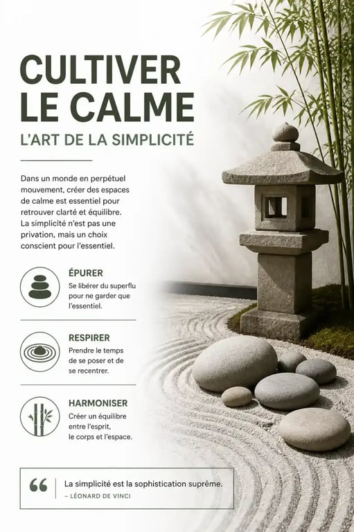 Aménagement de jardin zen avec décoration de jardin originale et lanternes en pierre