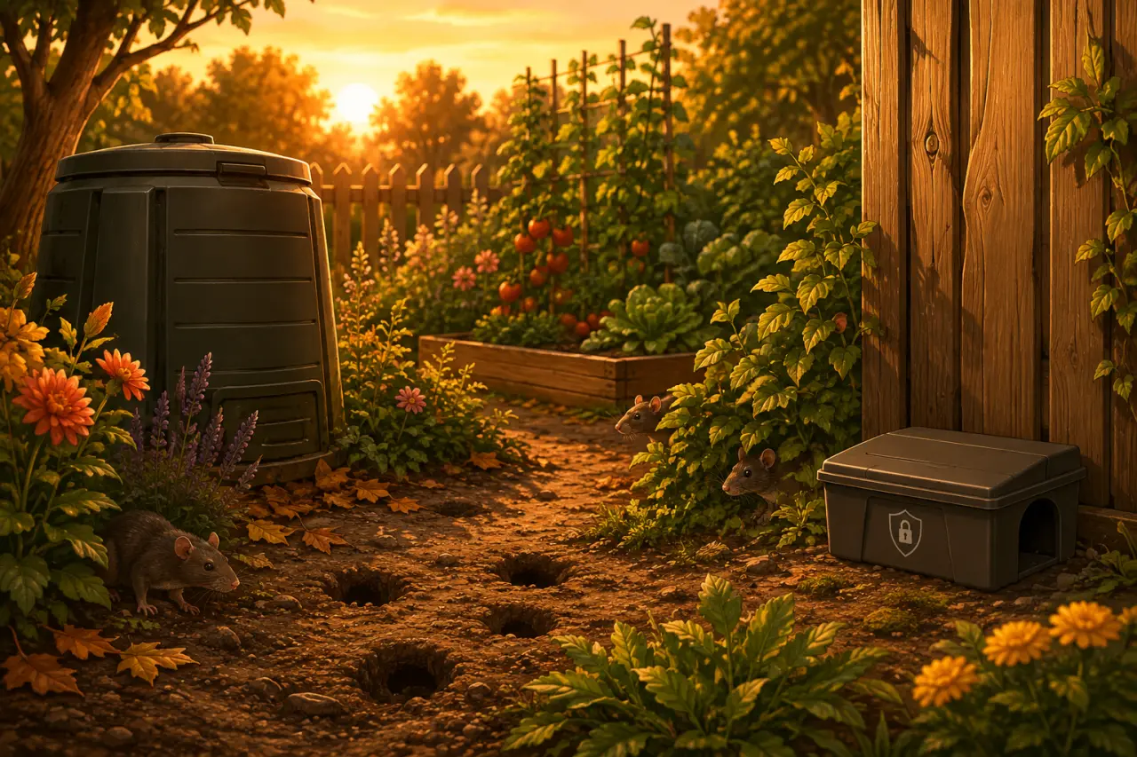 Pourquoi des rats dans le jardin ? Trous, compost et appâts sécurisés