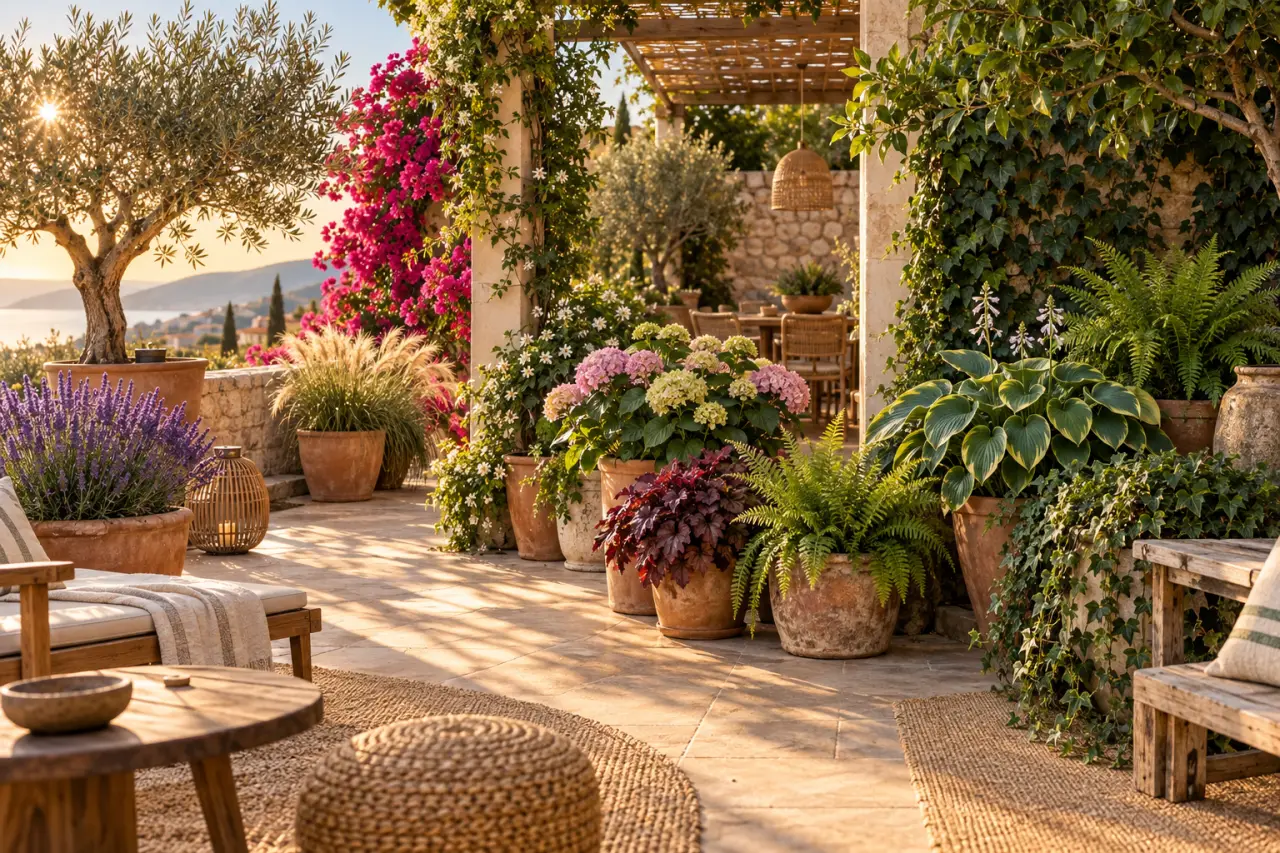 Plantes d’extérieur pour terrasse : adaptez chaque choix à l’exposition